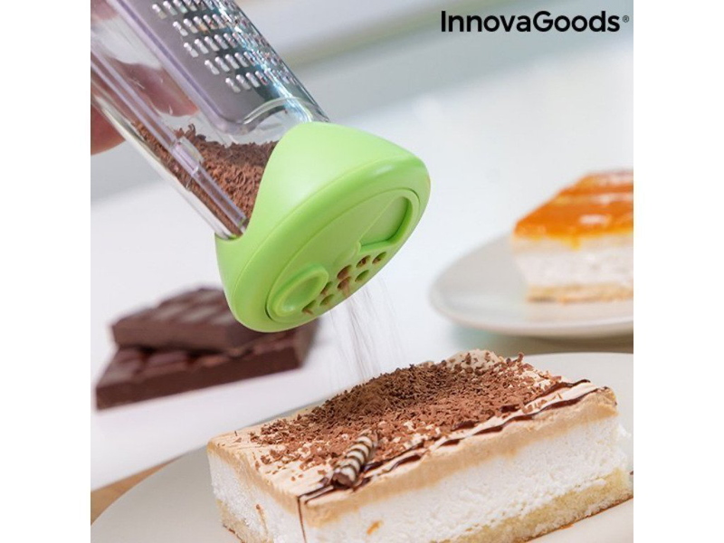 Innovagoods τρίφτης με δοχείο και καπάκι διανομέα 3 σε 1 v0103049, , medium-null