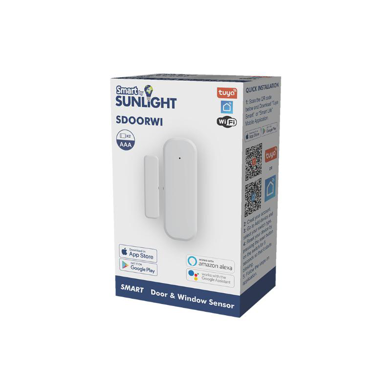Sunlight smart door & window sensor  2*aaa bat Wi-Fi tuya app, , medium image number null