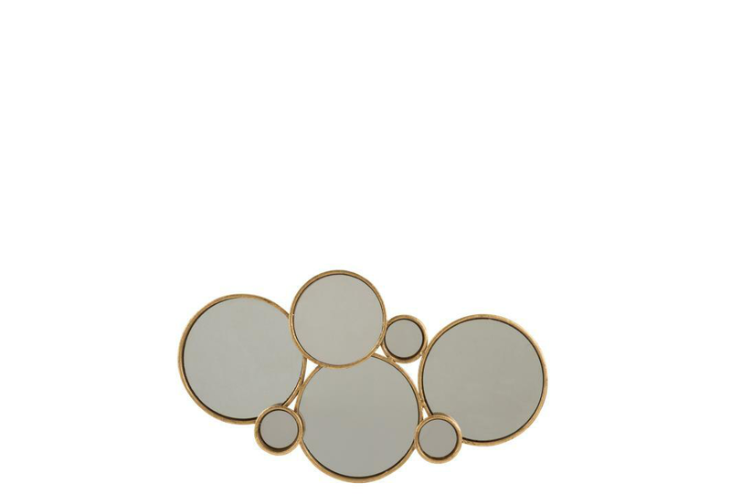 Mirror 6 circles gold, , medium-null