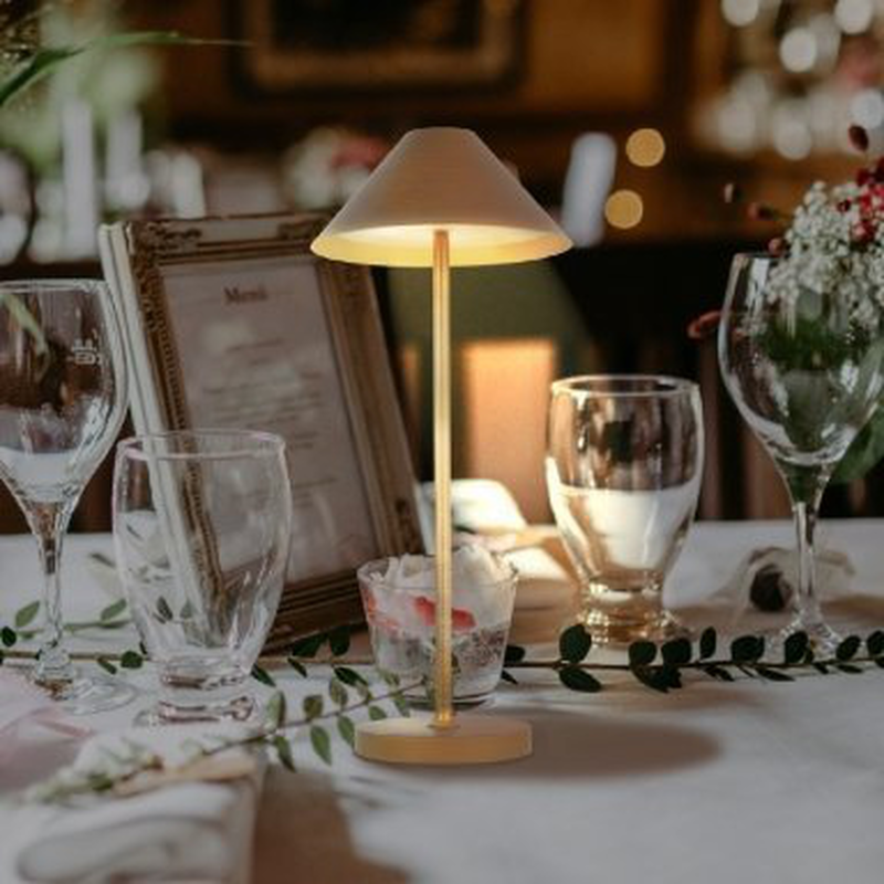 Kelu liberty USB-c rechargeable ip54 aluminium table lamp 240lm 4000mAh bronze, , medium-null