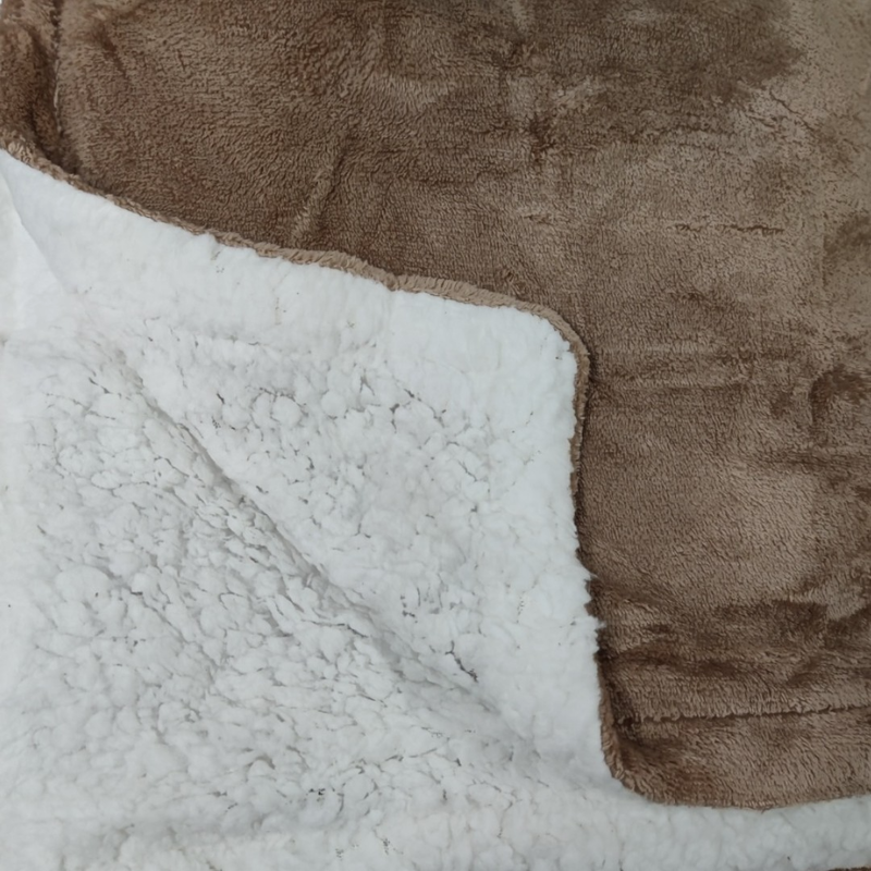 Flannel sherpa lamb blanket #b220-null