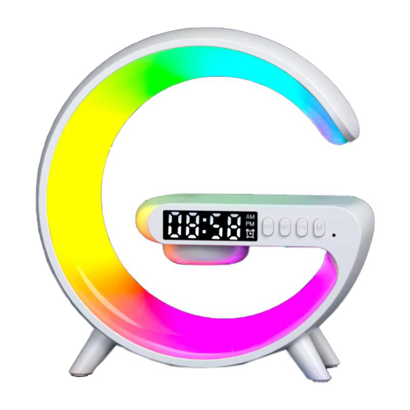 Rgb light led 3w table lamp with wireless charger+speaker white 5v, , medium-null