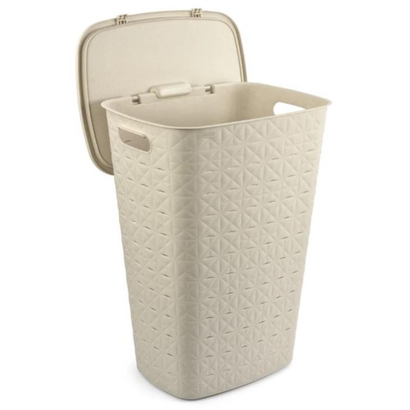Curver softex hamper 56l - white, , medium image number null
