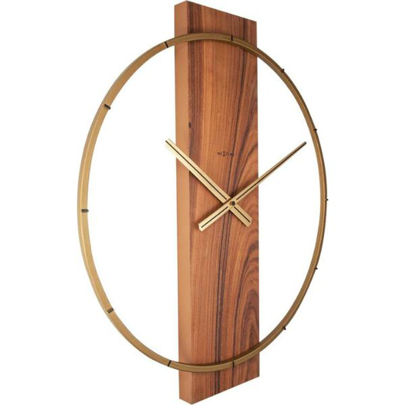 Product image: Nextime wall clock 50.8 x 58.2x4.3 cm, wood/steel, , medium-null
