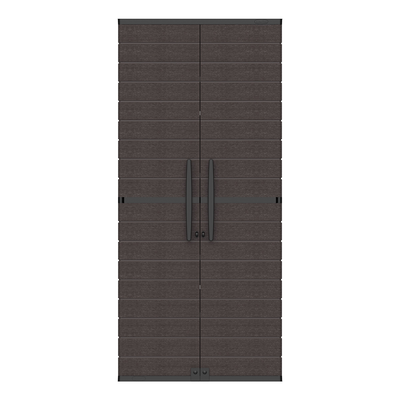 Duramax plastic cabinet double leaf with floors 81x47x178cm brown, Brown, medium