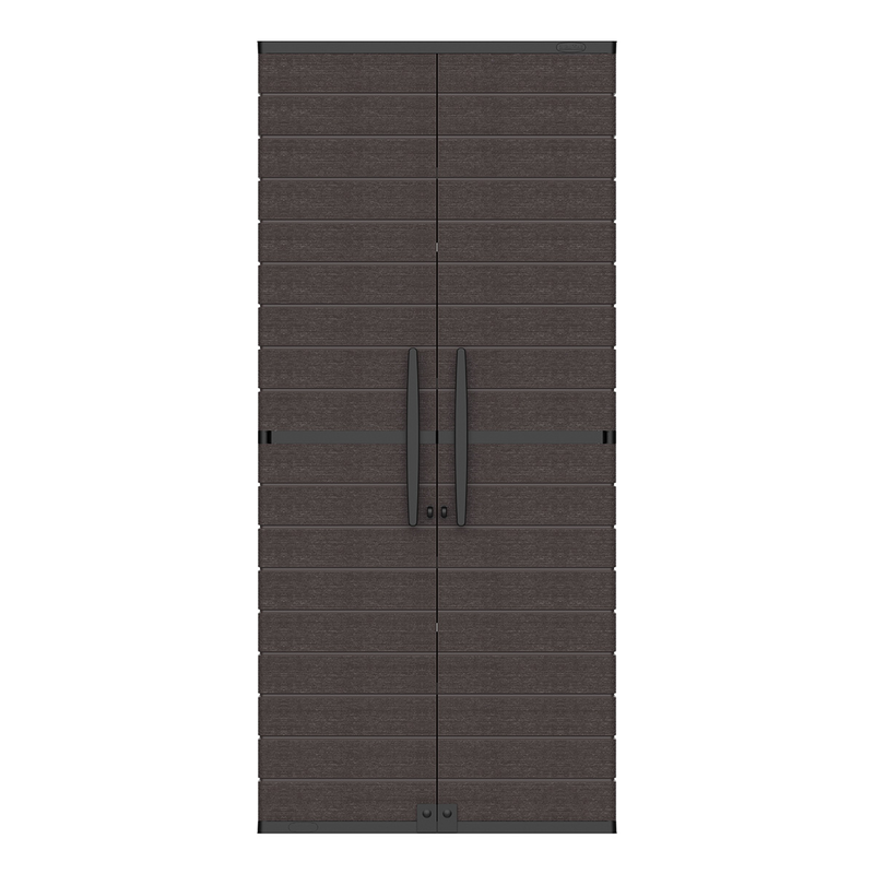 Duramax plastic cabinet double leaf with floors 81x47x178cm brown-null
