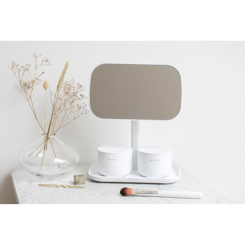 Brabantia mirror with storage tray white, , medium image number null