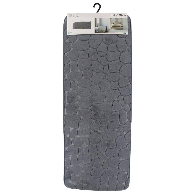 Tendance bathroom mat pebble 45x120cm - dark grey, , medium image number null