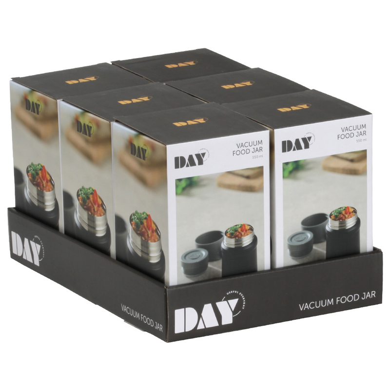 Day vacuum food jar 550ml 10x17cm black 049887, , medium-null