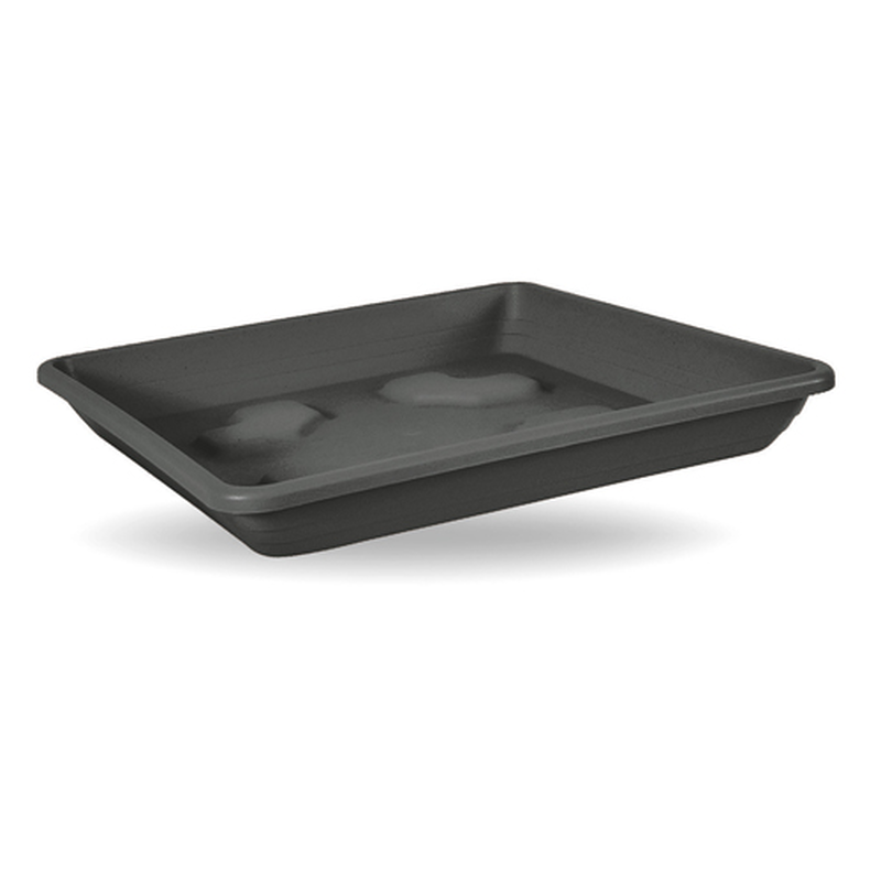 Product image: Veca plastic plate square 16x16cm anthracite, , medium-null