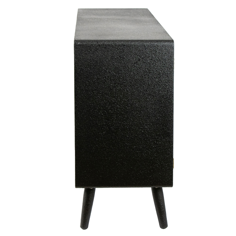 Black wooden console cabinet, , medium image number null