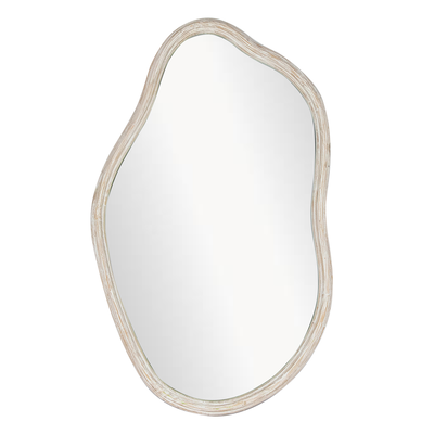 Wooden white mirror 58x95cm