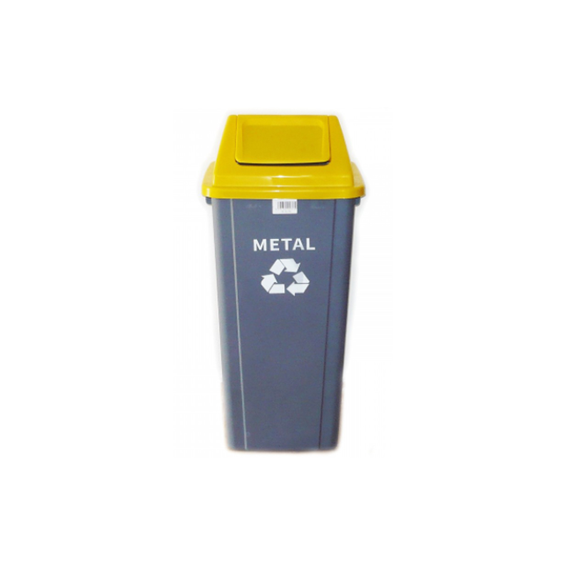 Καδος ανακυκλωση πλαστικου 90l - μπλε image number null