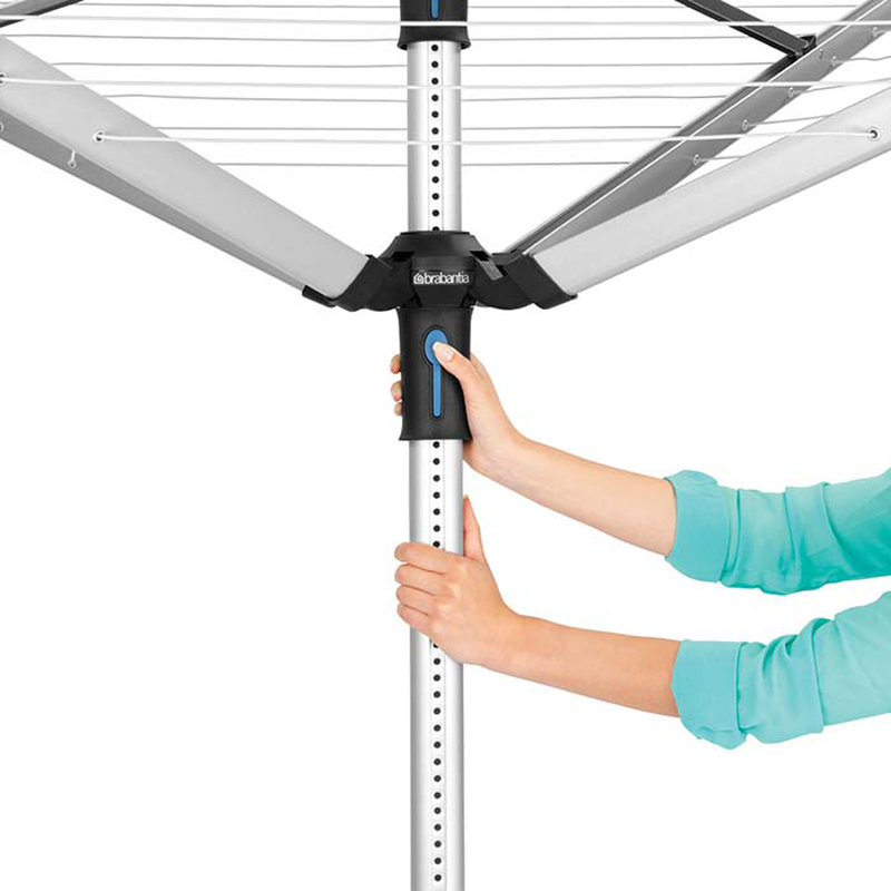 Brabantia lift-o-matic, 40 metre with ground spike, ø 45mm - metallic grey, , medium image number null