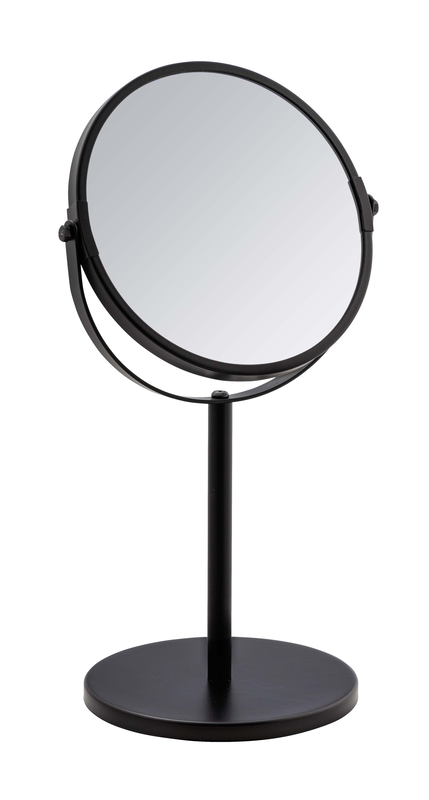 Wenko standing mirror assisi 17 black 18.5x34.5x15cm, , medium-null