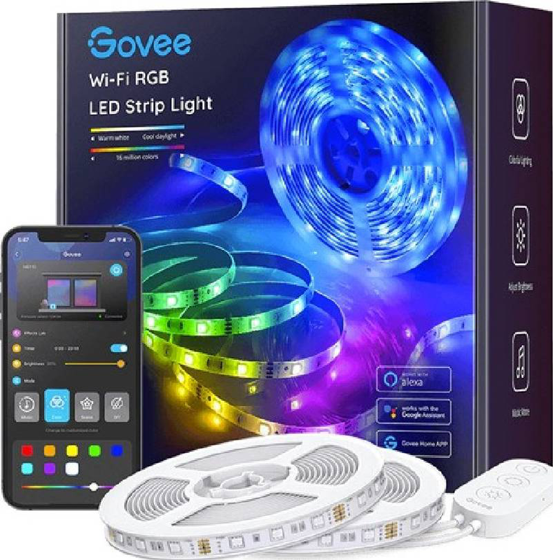 Govee led light strip rgb smart Wi-Fi & bt 10m, , medium-null