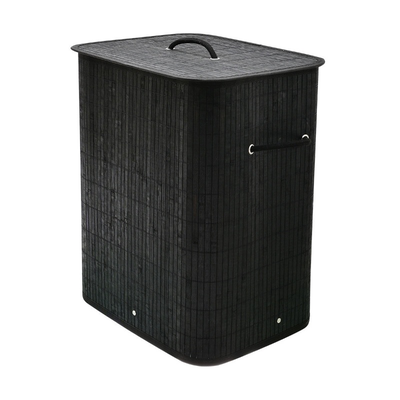 Estia bamboo essentials laundry basket 60l - black