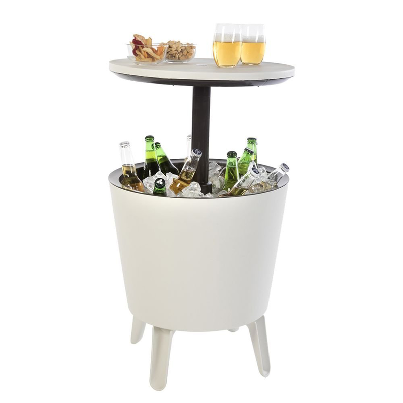 Keter cool bar 3σε1 τραπεζάκι & ψύκτης ποτών εξωτερικού χώρου με χωρητικότητα κάδου 30l, άσπρο, , medium-null