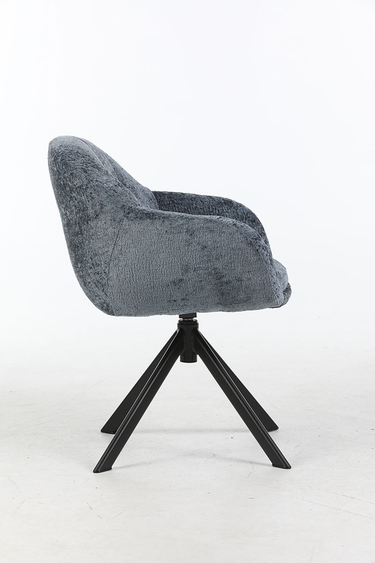 Chris dining chair - 360-degree comfort - blue, , medium-null