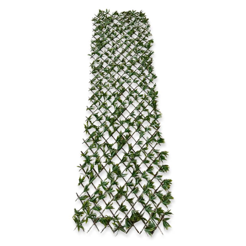 Expandable wooden fence green plant 120x120cm - 80x270cm, , medium-null
