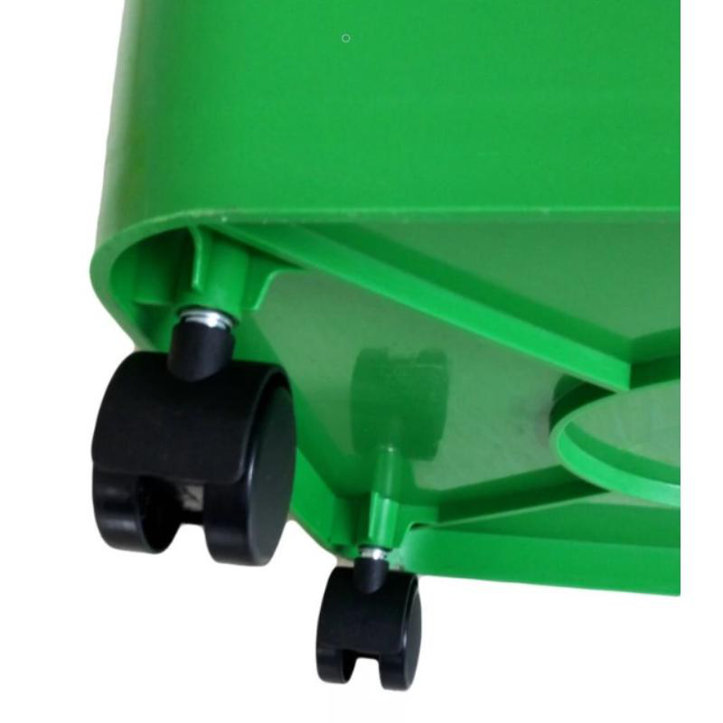 Bidone bin with wheels 60l - brown, , medium-null