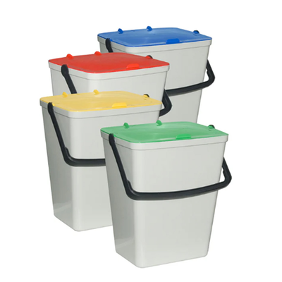 Artplast set of 4 plastic waste bins 15l, , medium
