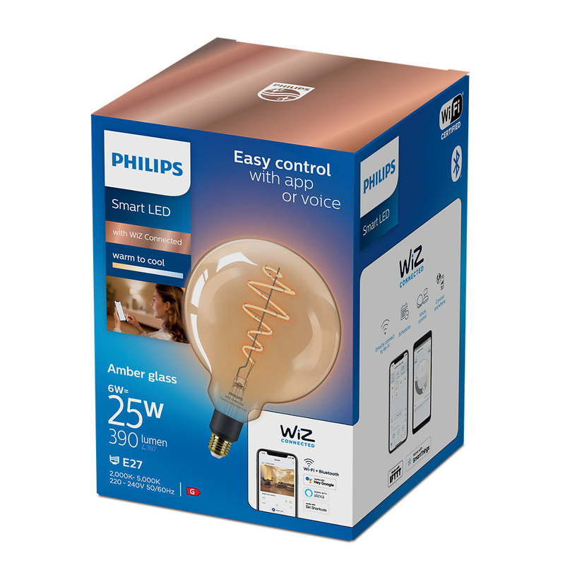 Wiz λαμπτηρας smart led - εφαρμογη wiz 25w g200 e27 920-50 amb, , medium image number null