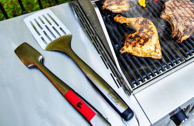 Product image: Char-broil comfort-grip 2 piece grilling tool set, stainless steel., , medium-null