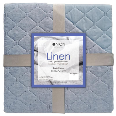 Kouverli linen 160x220cm blue, , medium