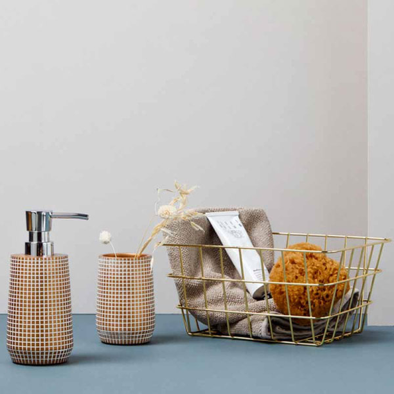 Wenko viana bathroom basket gold, , medium image number null