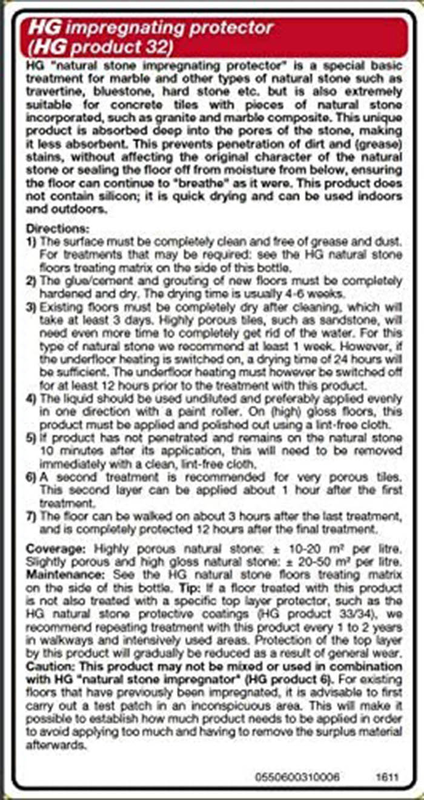 Product image: Hg natural stone impregnating protector 1l, , medium-null