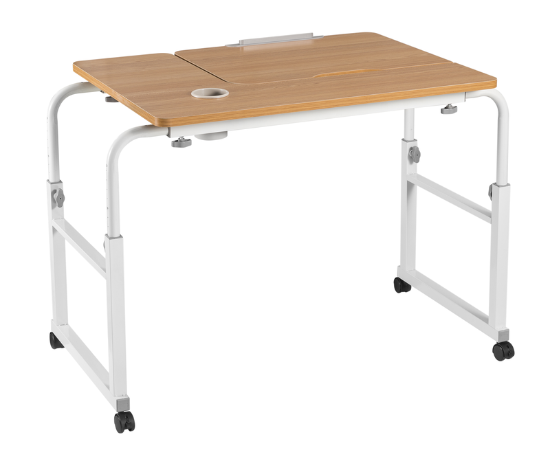 Lumivida computer tray desk mobile height & width adjustable 60x80cm fws10-1, , medium-null