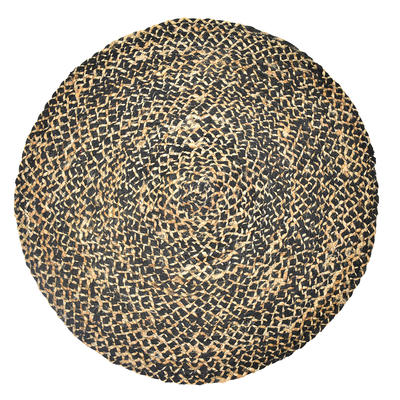Braided cotton-jute rug 90cm, , medium