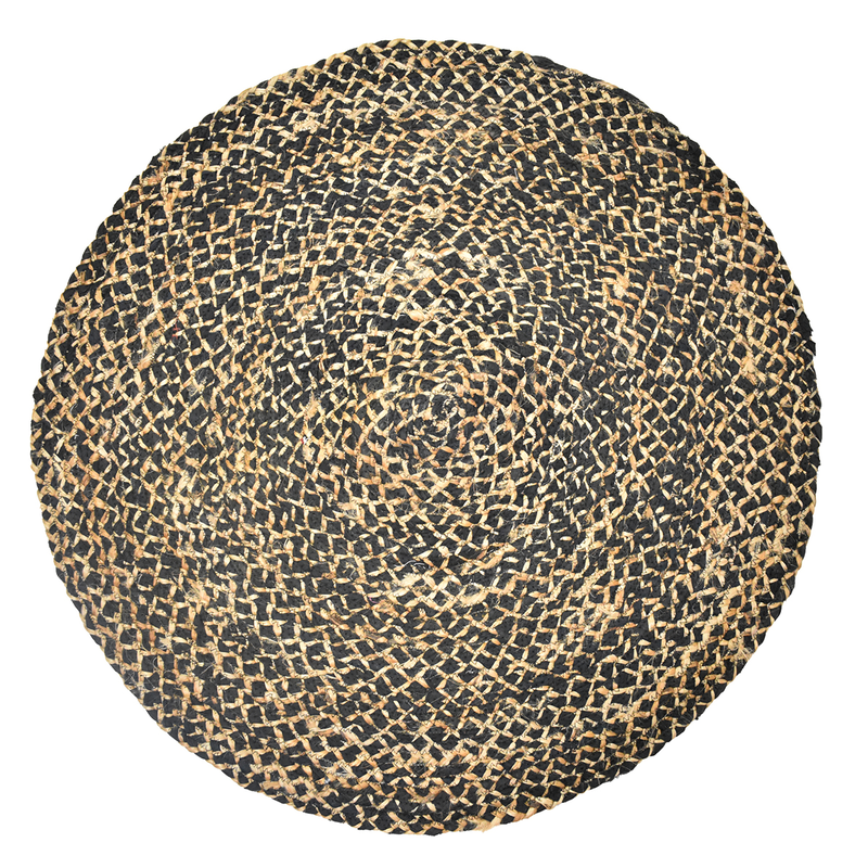 Braided cotton-jute rug 90cm, , medium-null