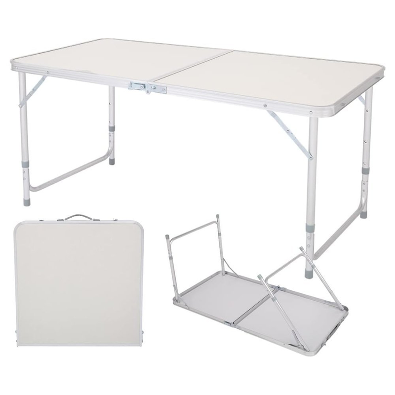Product image: Ελαφρύ πτυσσόμενο τραπέζι πολλαπλών χρήσεων 120x60x70cm είναι η ιδανική λύση για πάρτι, μαγειρική, πικνίκ και bbq!, , medium-null