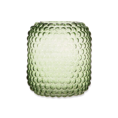 Jodeco glass cylinder bobble (available in 2 colours), Green, medium