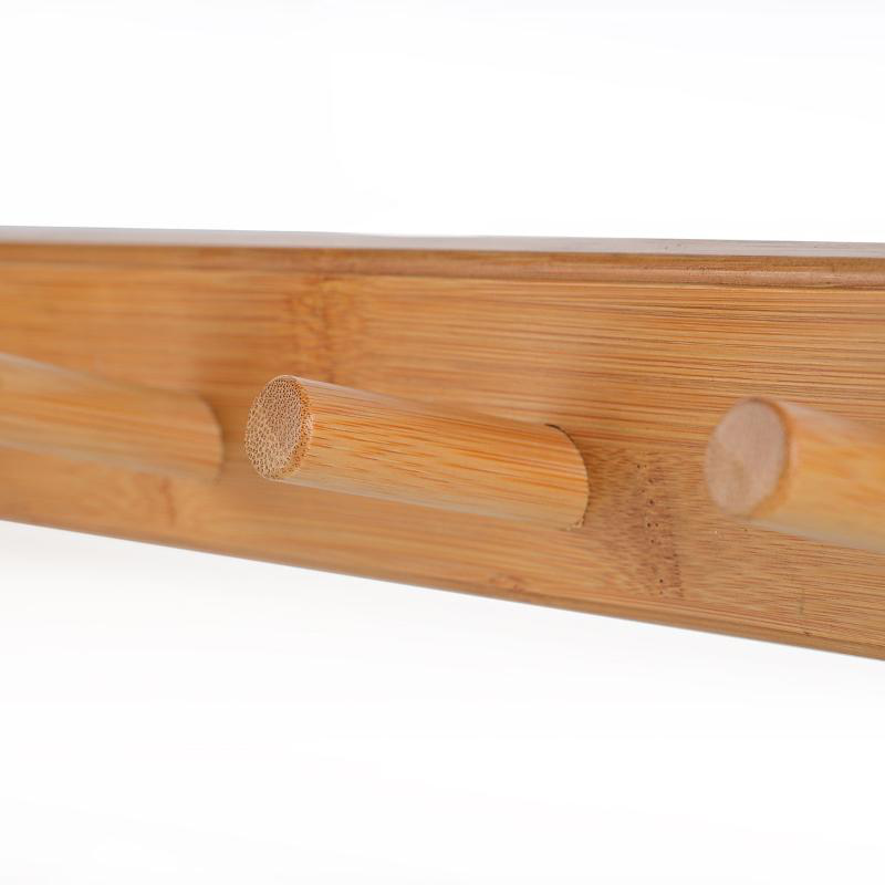 Estia κρεμαστρα τοιχου bamboo 6 γαντζακια 59x6cm, , medium-null