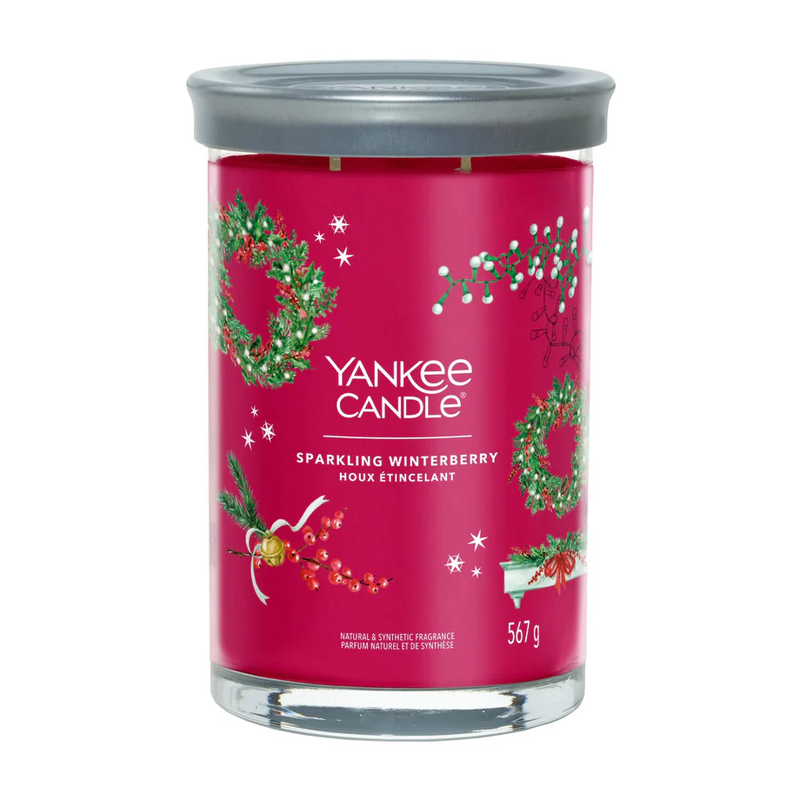 Yankee candle sparkling winterberry signature large tumbler, , medium-null