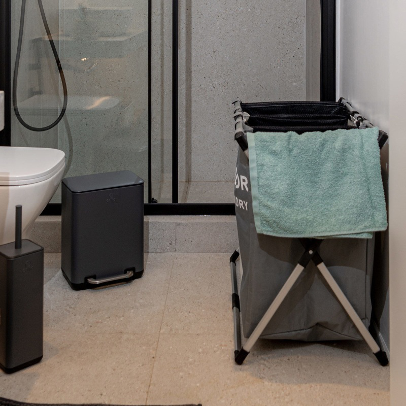 Estia foldable laundry basket with 3 compartments 135l, , medium-null