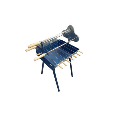 Charcoal bbq set with mechanism, skewers, feet 40x3x7, , medium