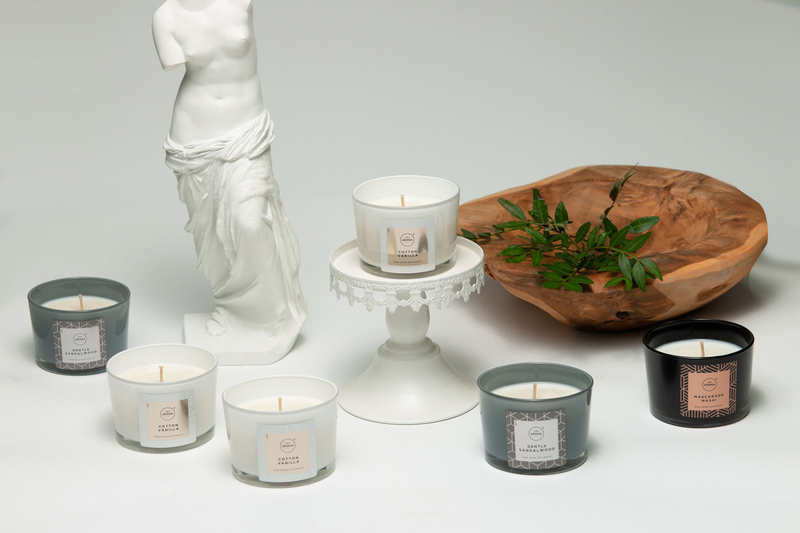 Aroma elegance candle cotton vanilla 115gr, , medium-null