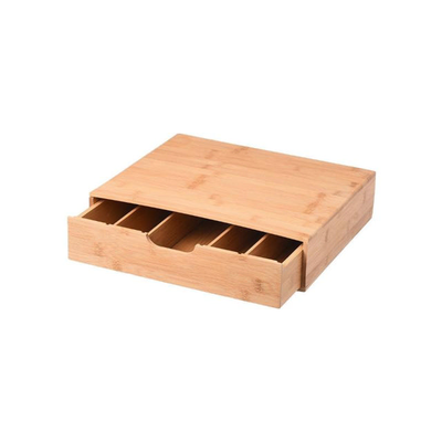 Estia bamboo essentials coffee capsule drawer case with 5 adjustable positions, , medium