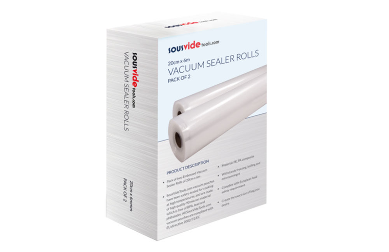 20cm x 6m vacuum sealer rolls (pack of 2 rolls), , medium-null