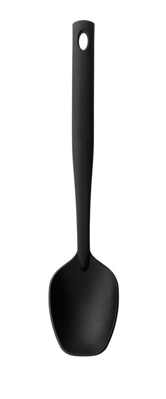 Brabantia vegetable spoon, non-stick - black line, , medium-null