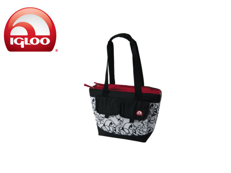 Igloo cooler dual compartment 24 - black & white (24 cans/ 18 liters), , medium-null