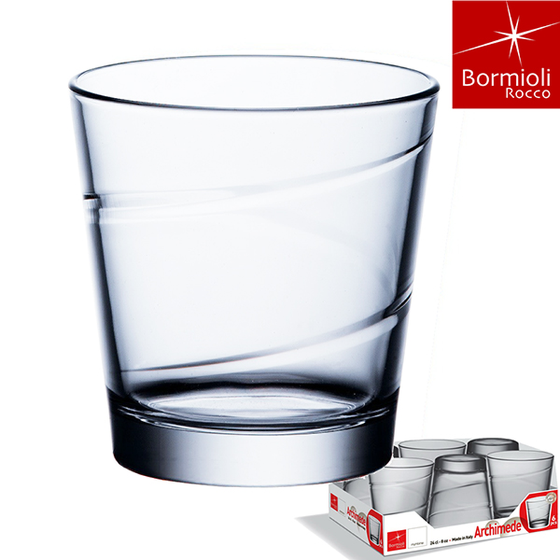 Bormioli rocco archimede water glass 24cl x6, , medium image number null