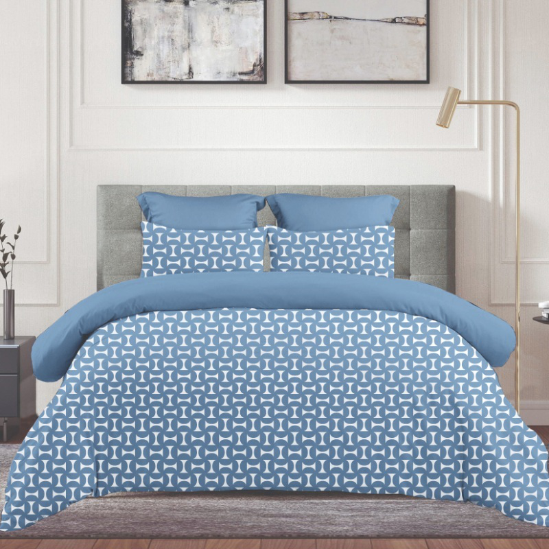 Bedsheet set 100% cotton 160x270cm - assorted designs, , medium image number null