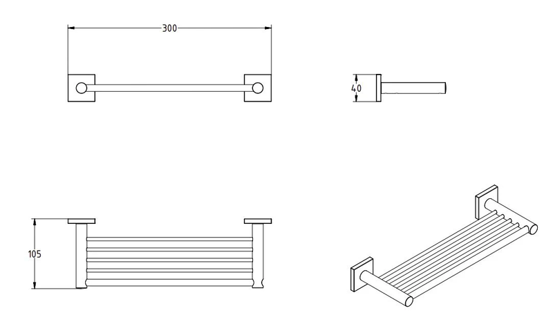 Delta shower shelf, , medium-null