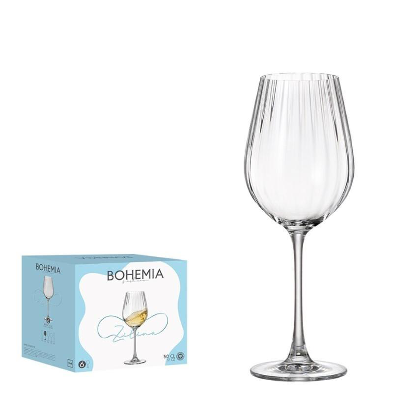 Bohemia zilina wine glass 6pcs 500ml, , medium-null