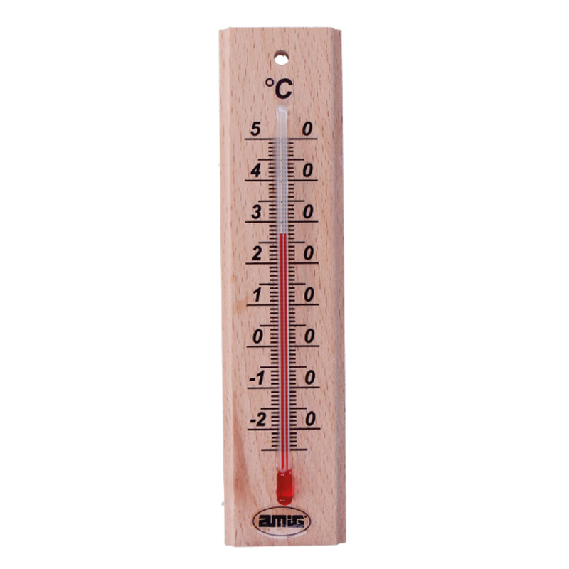 Wooden wall thermometer 9903-null